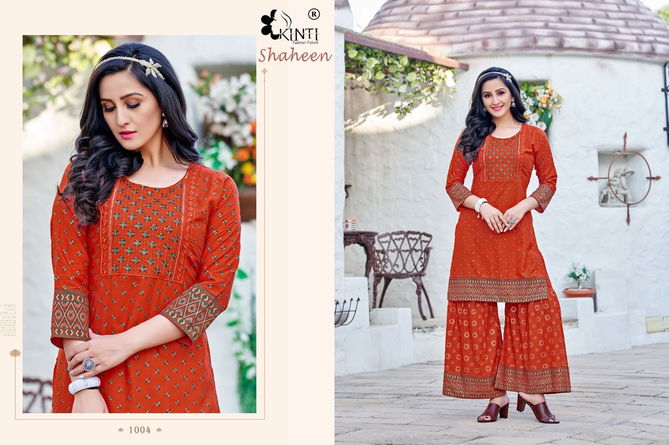 Shaheen By Kinti Kurti With Bottom Catalog
